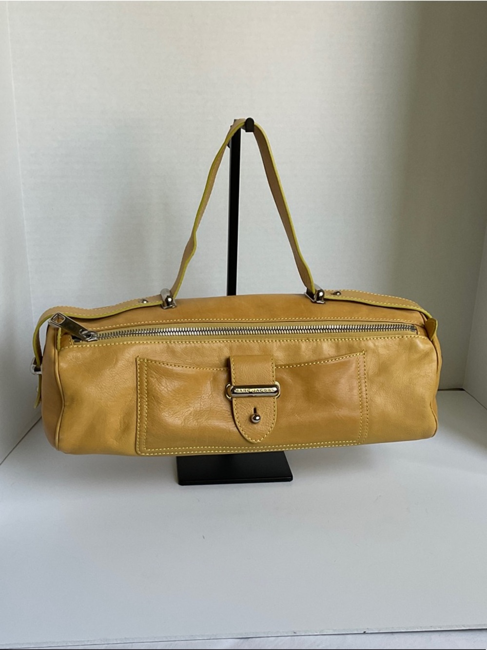 Marc Jacobs Mustard Yellow Leather Shoulder Bag